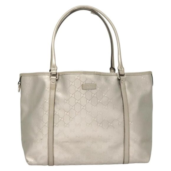 GUCCI GG Implementation Tote Bag Silver 197953 Auth 126051 - Picture 2 of 16